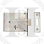 Fire Brigade Products FB1M-SS Fire Brigade Mortice Deadlock Satin Stainless Faceplate- No Keys 