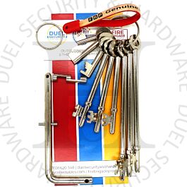 Fire Brigade Products SET9FOBDK1 Set of 9 Genuine Fire Brigade Keys ...