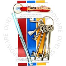 Fire Brigade Products SET6FOB-CSK1 Set of 6 Genuine Fire Brigade Keys Crescent Spoon Key With Security Fob Pack of 1