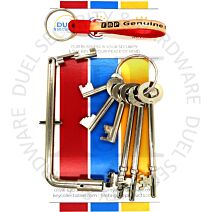 Fire Brigade Products SET6FOB-DK2 Set of 6 Genuine Fire Brigade Keys Standard DK2 Drop Key With Security Fob Pack of 1