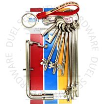 Fire Brigade Products SET9FOB-DK2 Set of 9 Genuine Fire Brigade Keys Standard DK2 Drop Key With Security Fob Pack of 1