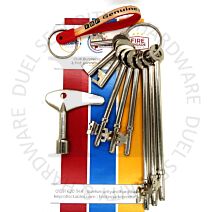 Fire Brigade Products SET9FOB-MBK Set of 9 Genuine Fire Brigade Keys Meter Box Key With Security Fob Pack of 1
