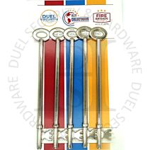 Fire Brigade Products FB1L Fire Brigade Genuine Mortise or Rim Key 152mm Extra Long Pack of 5