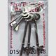 Fire Brigade Products Set of 6 FB KEYS - Comprises one of each FBWK-FB11K-FB14K-FB1K-FB2K-FB4K