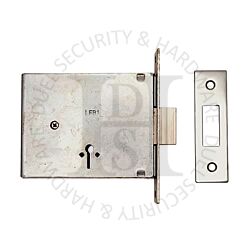 Fire Brigade Products FB2M-SS Fire Brigade Mortice Deadlock Satin Stainless Faceplate- No Keys