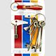 Fire Brigade Products SET6FOB-MBK Set of 6 Genuine Fire Brigade Keys Meter Box Key With Security Fob Pack of 1