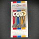 Fire Brigade Products FB14 Fire Brigade Genuine Large Yellow Padlock Key Pack of 3