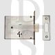Fire Brigade Products FB1M-SS Fire Brigade Mortice Deadlock Satin Stainless Faceplate- No Keys 